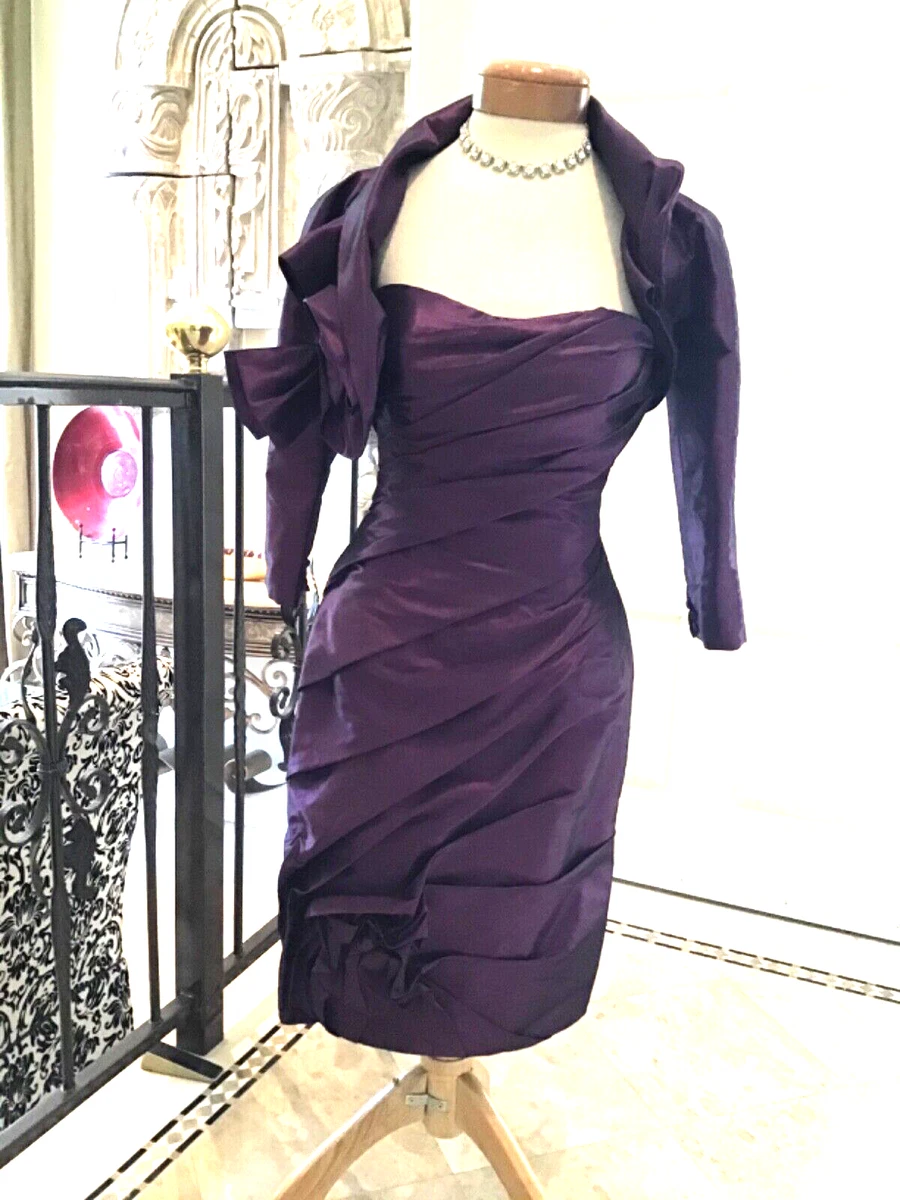 Purple bolero jackets for evening dresses sale