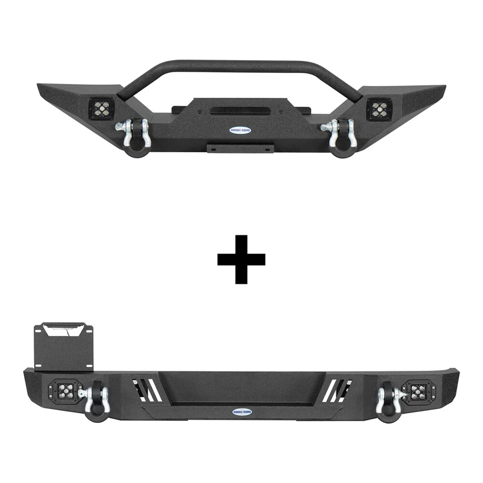 Hooke Road Steel Front Rear Bumper Fit Jeep CJ-5 CJ-7 CJ-8 Scrambler 1976-1986 Foto 2 de 4