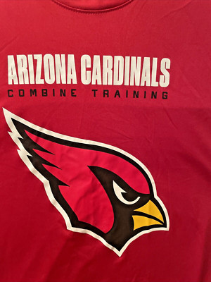 NFL Arizona Cardinals Team Apparel Combine Training Men Sz Large 100% Polyester