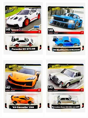Hot Wheels 2024 Premium 1:43 Scale Case D Set Of 4 Cars | eBay