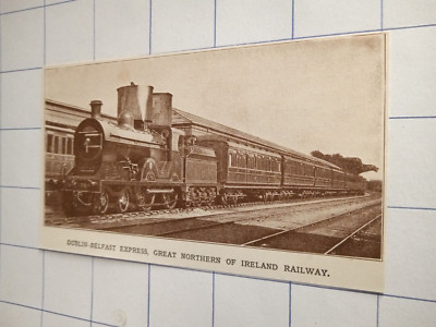 Dublin Belfast express Great Northern of Ireland railway train c 1933