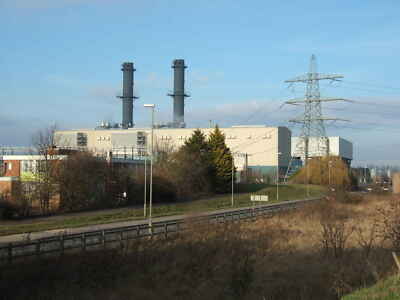 Photo 12x8 Spalding power station - from the bank of the River Welland  c2011