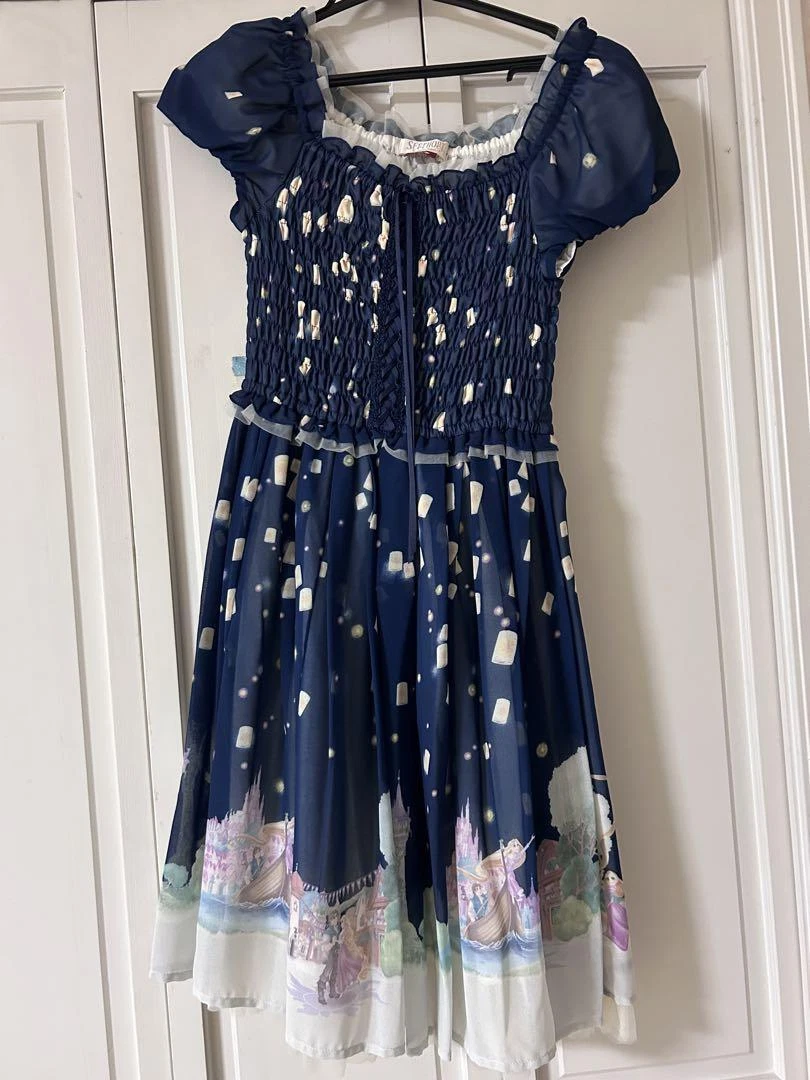 UNDERCOVER Abito Disney Raperonzolo aggrovigliato SECRET HONEY TAGLIA GRATUITA dal Giappone F S quasi come nuovo