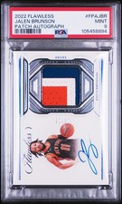 2022 Flawless Jalen Brunson Patch Autos /25 PSA 9 KNICKS FINALS