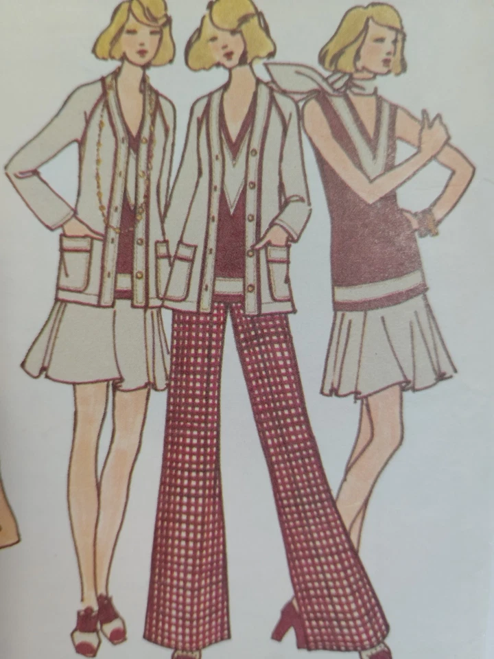 Jacket Top Skirt Pants Shorts 10 Butterick 3124 Sewing Pattern Kenzo VTG Wide - Image 4 of 4