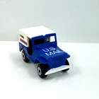 1976 Matchbox Lesney USPS US Mail Jeep Truck # II Sleet-N-Snow England, Blue