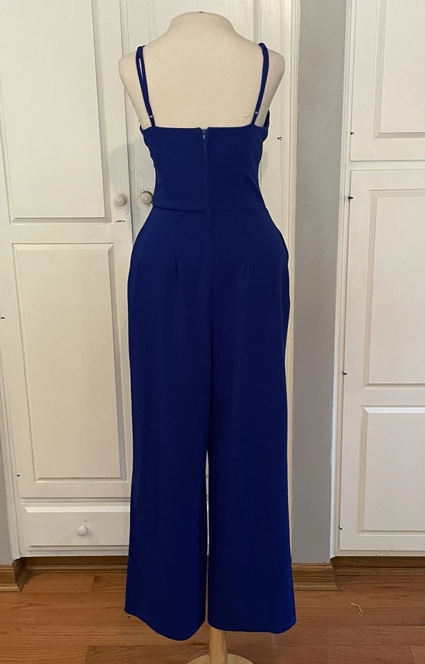 Mono mediano Crystal Sky para mujer azul real boda ducha fiesta ajustable Foto 3 de 4