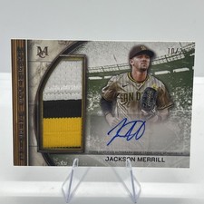2025 Topps Museum Jackson Merrill MOMENTOUS MATERIAL JUMBO PATCH AUTO /25 🔥