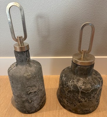 Uttermost Storm Art Glass Bottles, Set of 2 - Model 17840