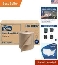 Paper Hand Towels Recycled Eco-Friendly 6 Rolls 800 ft Universal Fit