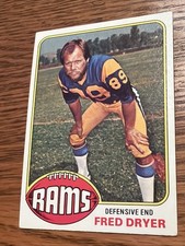 1976 Topps Rams Fred Dryer #252 St Louis San Diego State