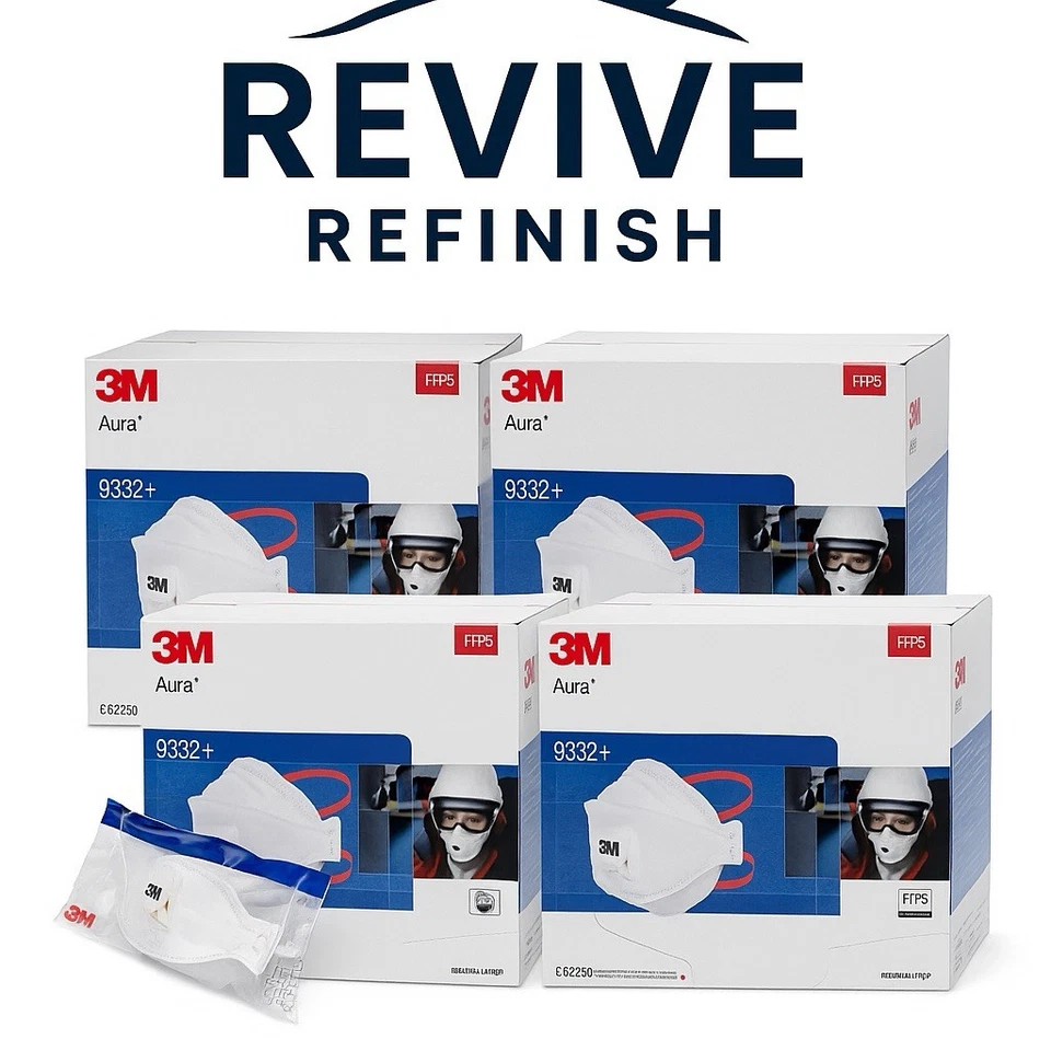 3M Aura 9332+ FFP3 Valved Respirator Face Mask 4boxes of 10Disposable dust mask