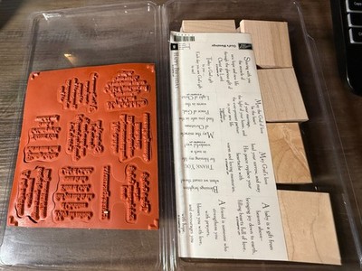 Stampin Up Wood Mount Set ~ Gods Blessings