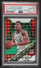 2019 Mosaic Will to Win Green Prizm Giannis Antetokounmpo #12 PSA 10 GEM MT 1b0
