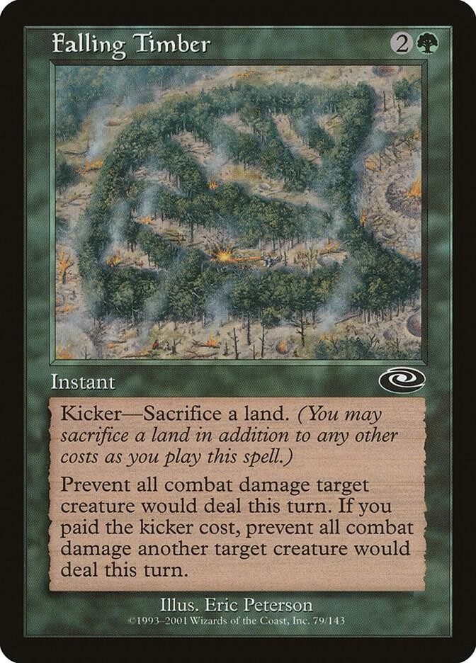 Falling Timber 79 Common Planeshift Magic: The Gathering Near Mint