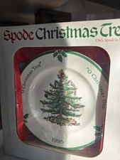 1995 SPODE Vintage Christmas Collector Plate 8" In Original Box