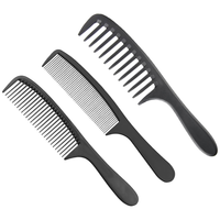 Haarkamm Kit, 3 StüCk Friseur Kamm, Breiter Zahnkamm & Feine Zahnkamm Mit Griff,