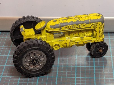 Vintage Hubley ''Kiddie Toy'' Diecast Toy Tractor - Yellow 5''1/4