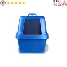 Sifting Enclosed Cat Litter Pan Odor Control Easy Clean Multi Cat Household New