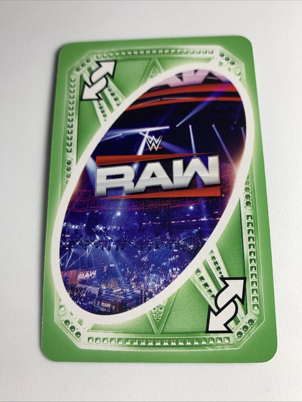 2025 UNO WWE Card RAW Reverse Card In Green