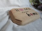 Small Home Sweet home sign wood with black letters and roses — photo 3