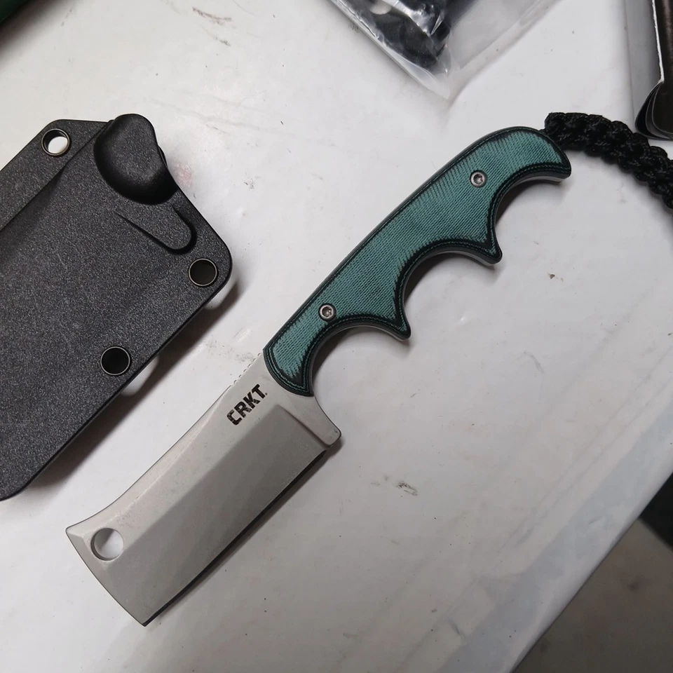 Raro CRKT Mini Carne Inteligente/Navaja Hoja Fija Descatalogado Foto 2 de 4