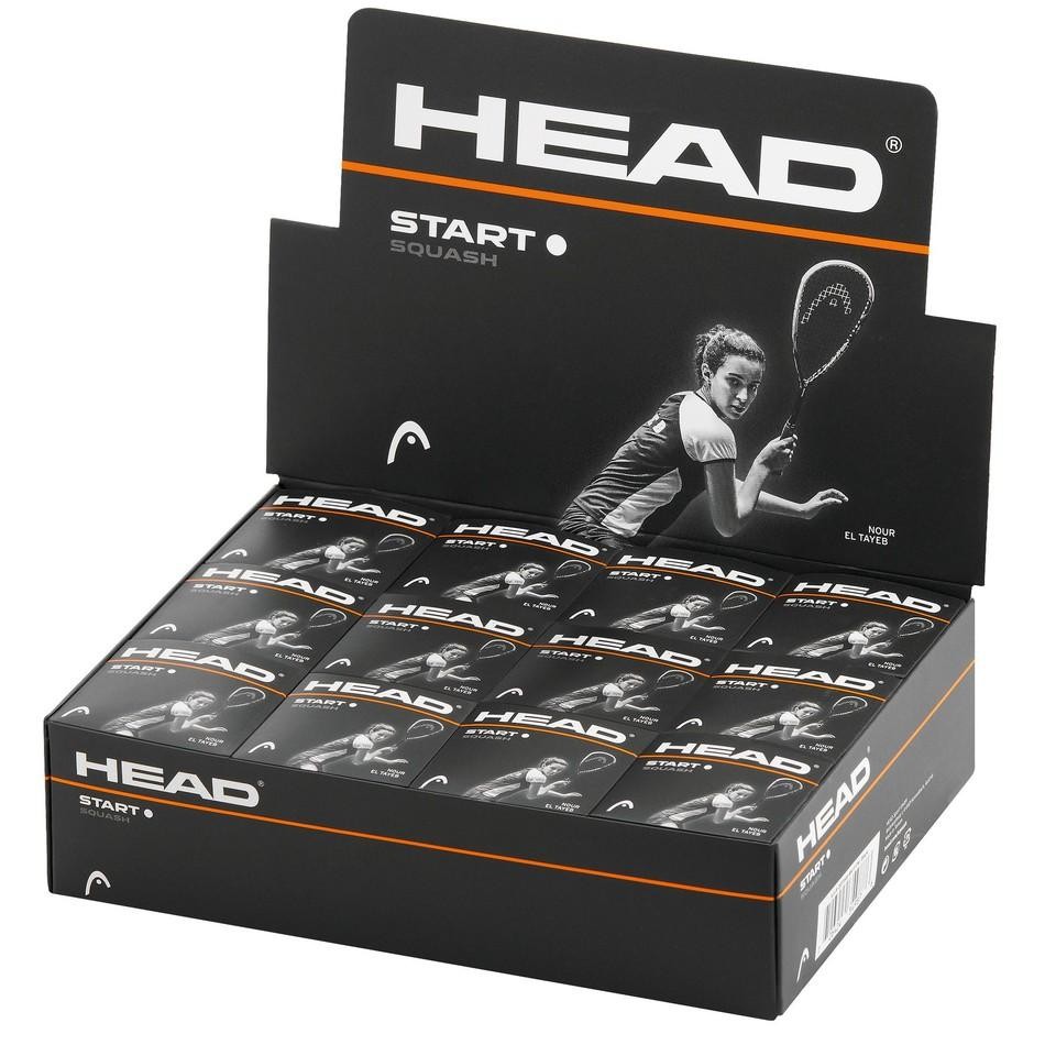 Head Start Squash Balls - Single White Dot - Box of 12 8690₽