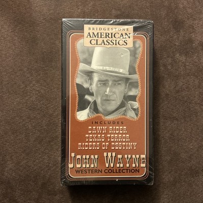 JOHN WAYNE VHS Western Collection Dawn Rider/Texas Terror/Riders of Destiny 