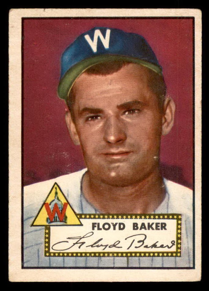 1952 TOPPS #292 FLOYD BAKER SENATORS VG-EX SET BREAK 547639 (KYCARDS)