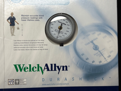 #ad Welch Allyn DS44 10 DuraShock Aneroid Sphygmomanometer Blood Pressure Cuff NEW $59.95