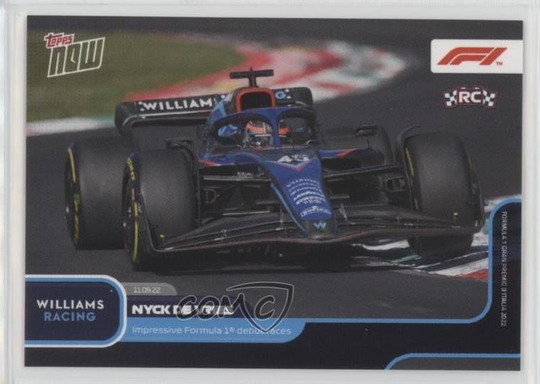 2022 Topps Now F1 Nyck De Vries #056 4dv