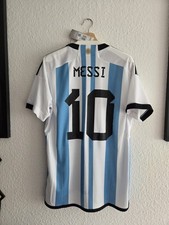 Original Argentinien National Trikot! Messi #10! Gr.L! Neu! 3*Sterne!