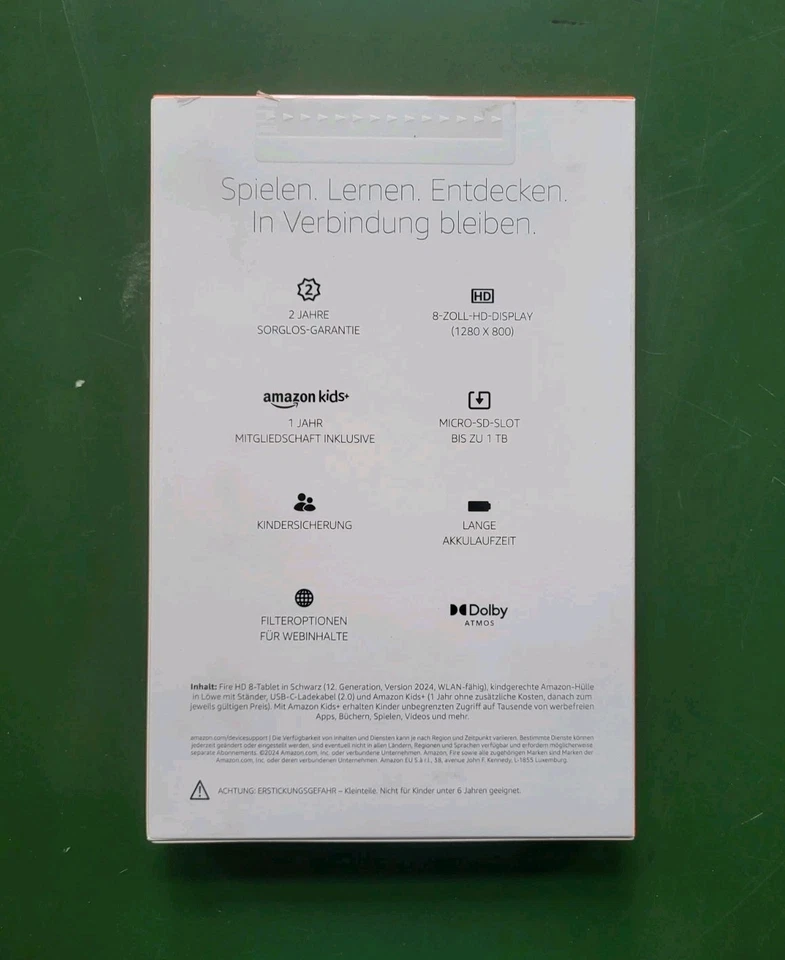 Amazon Fire HD 8 Kids Pro Tablet | Newest Gen 32GB 12 Gen. | NEU & OVP | Händler - Bild 2 von 4
