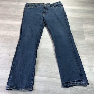 Volcom Kinkade Classic Straight Jeans Mens 38x32 Blue Stretch Denim Medium Wash