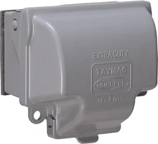 Taymac MX3300 Raynguard Extra Duty Metal Weatherproof In-Use Cover, 1-Gang, Gray