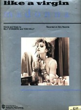 MADONNA LIKE A VIRGIN SHEET MUSIC-PIANO/VOCAL/GUITAR/CHORDS-1984-EXTREMELY RARE 