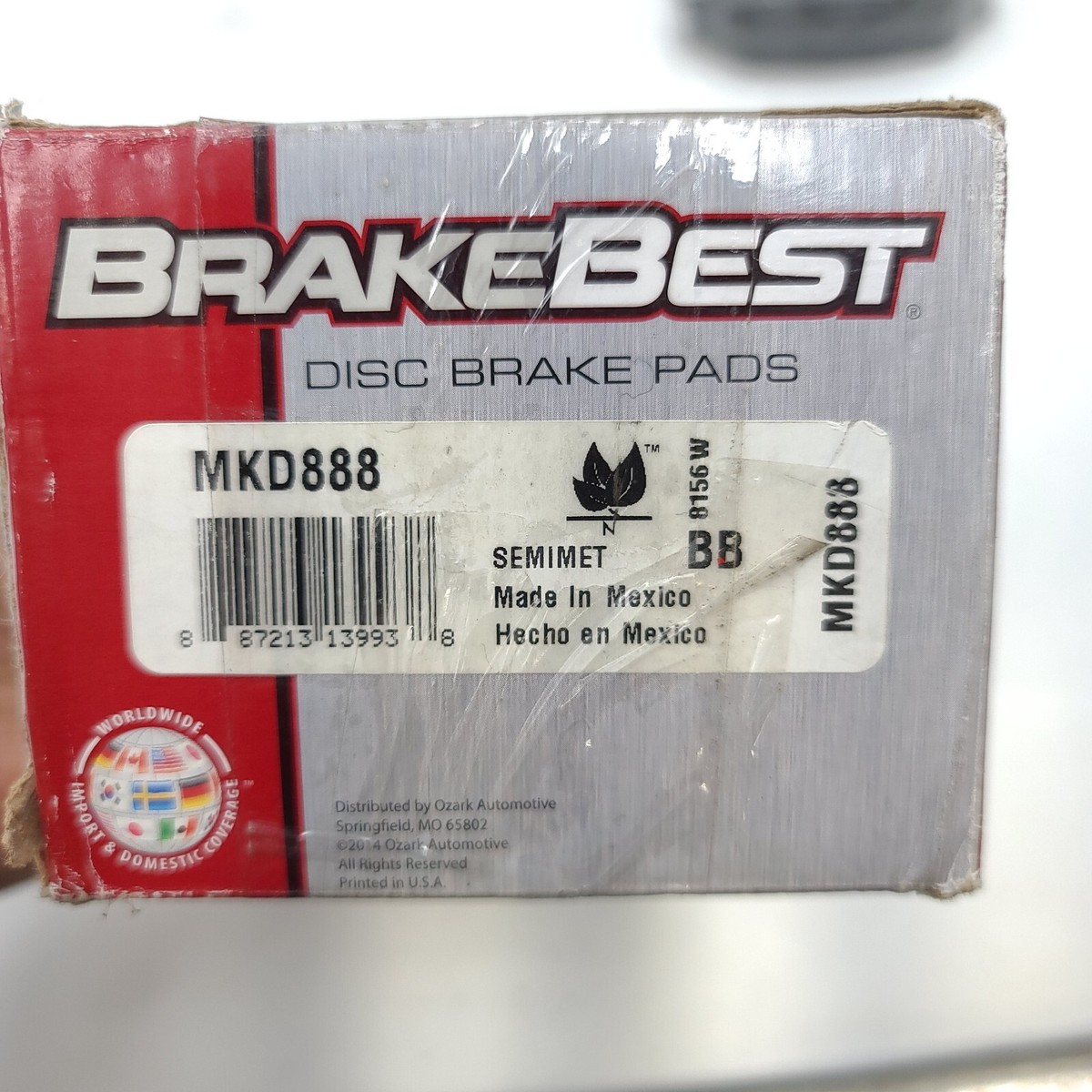 BrakeBest Front Disc Brake Pad Set Standard Semi-Metallic