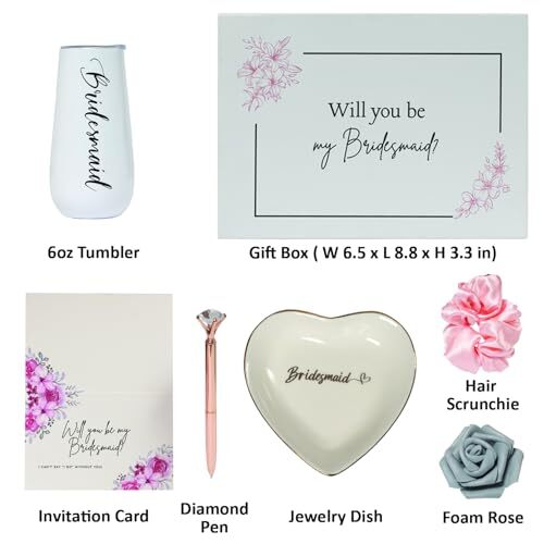 Bridesmaid Proposal Gift Box Complete Set Will You Be My Bridesmaid Box Bache... - Picture 2 of 8