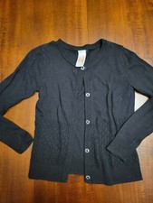 Girls Cat And Jack Black Cardigan Size 5