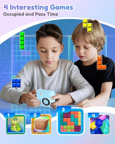 Cámara para niños grabadora de video 1080P LCD mini juguete cámara digital para niños impresión instantánea - Imagen 3 de 14
