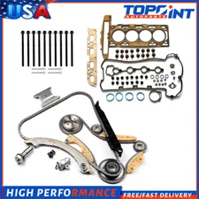 Timing Chain Kit Head Gasket Bolts Set For 09-10 Chevrolet Cobalt 2.2L DOHC