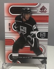2022-23 Upper Deck SP Game Used Quinton Byfield Red/220 Los Angeles Kings