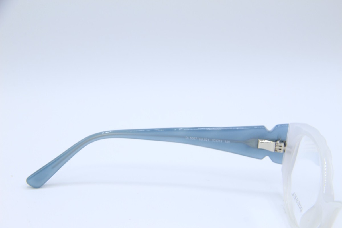 Diesel Dl 5007 021 Blue Authentic Eyeglasses 53-19-140 Diesel Blue Metal Eyeglass Frames for sale | eBay main image 2
