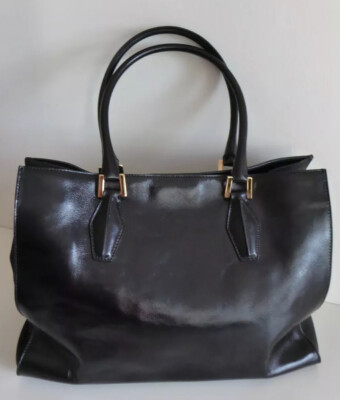 Original Tod's Tasche Shopping Leder Mix , schwarz, neuwertig