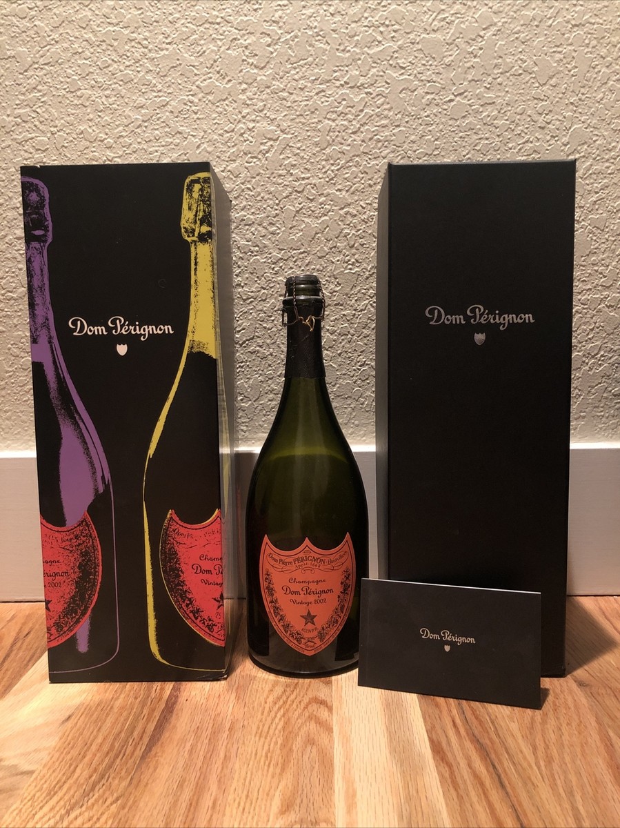 2002 Dom Perignon Andy Warhol Tribute Collection Empty 2002 Dom Perignon Andy Warhol Tribute Collection Empty