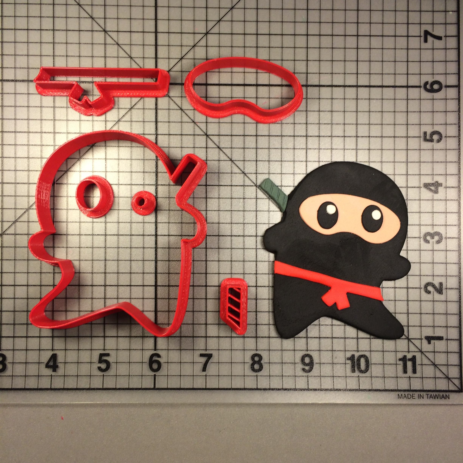 100-Piece Ninja-Themed Cookie Cutter Set for Creative Baking-image