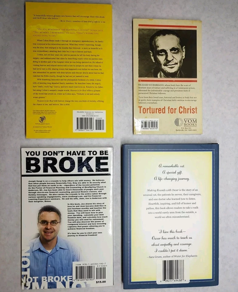 Inspirational & Motivational Book Lot of 4 - Christian Life Stories + Advice - Image 2 of 4