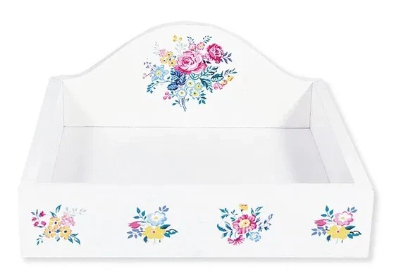 GreenGate Servietten Tablett Elina Weiß