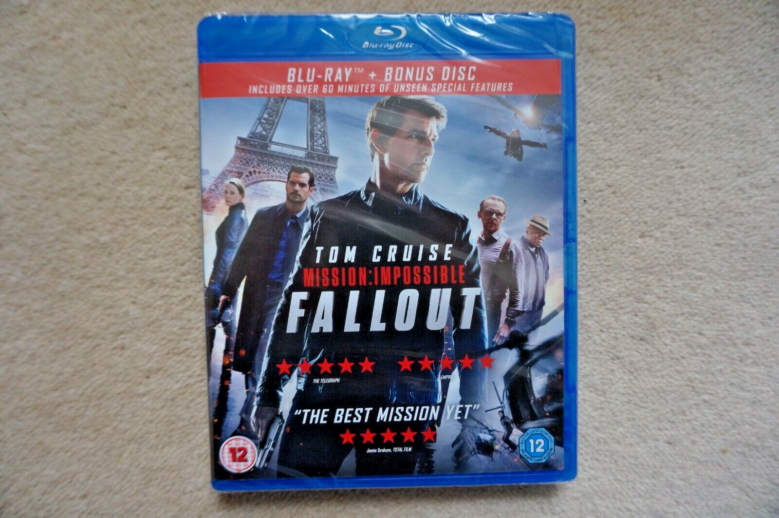 BLU-RAY TOM CRUISE MISSION IMPOSSIBLE FALLOUT       BRAND NEW SEALED UK STOCK