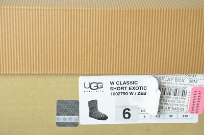 UGG Australia Women's Classic Short Boots Exotic Print Zebra